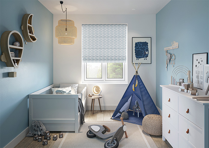 Whaling Around, Shell Grey - Twist&Fit Roman Blind - Image 8